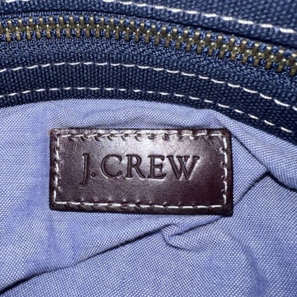 JCrew canvas and cotton tote with matching bag - Picture 4 of 7